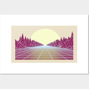 Retro Sunset Posters and Art